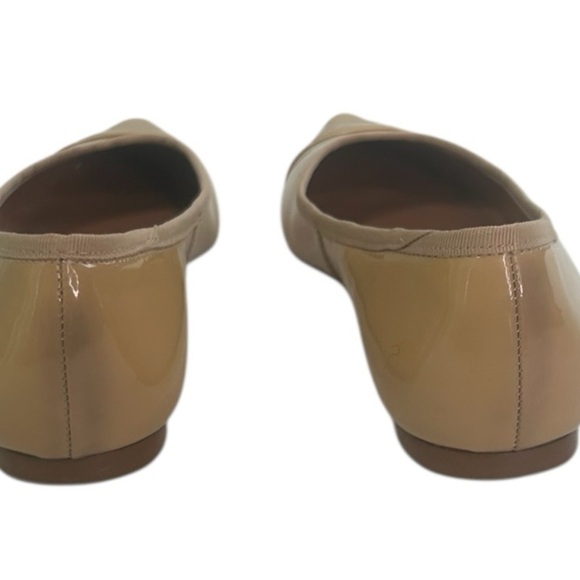 Rebecca Allen The Skim Pointy Toe Patent Leather Flats Size 6.5 Ballet Nude Tan - Picture 6 of 13